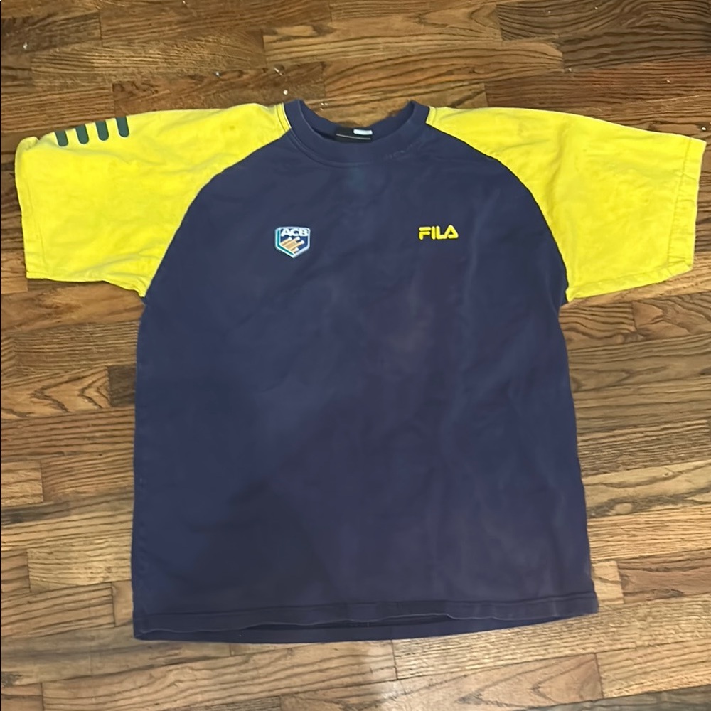 Fila Blue and Yellow Jersey Sporty Design